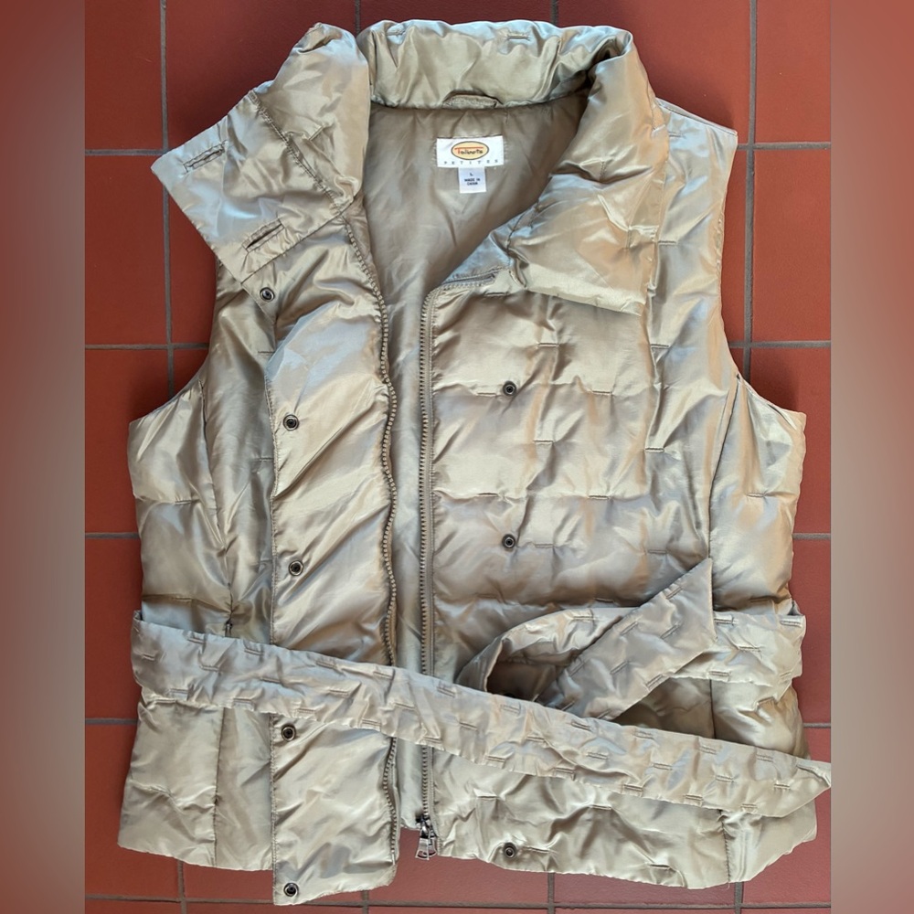 Talbots Light Tan Puffer Vest - Picture 10 of 16